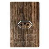 Conjunto Tomada 10A  - Novara Especiais Carvalho